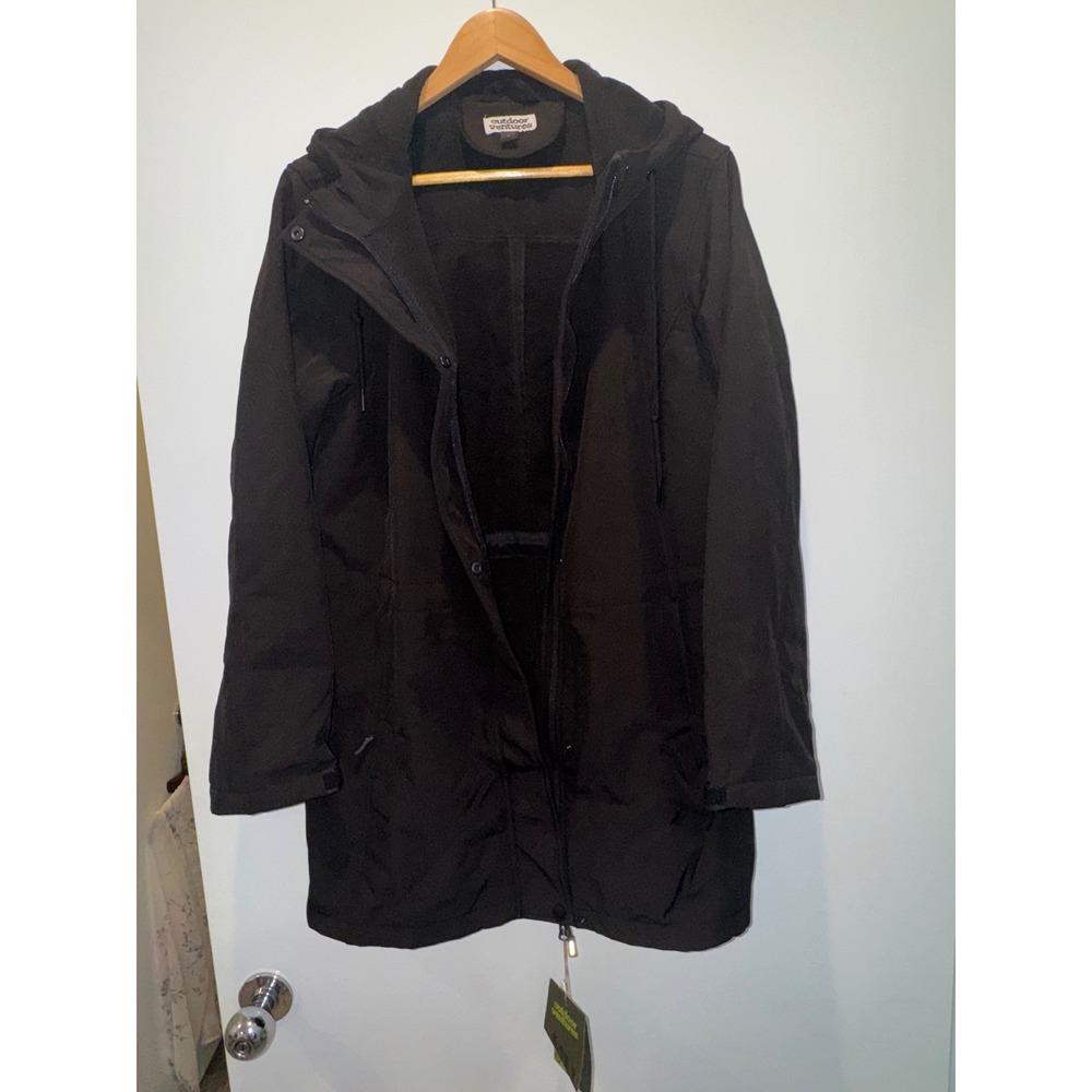 (NWT) Outdoor Ventures Size L Hooded Parka Fleece Lined Jacket Utility